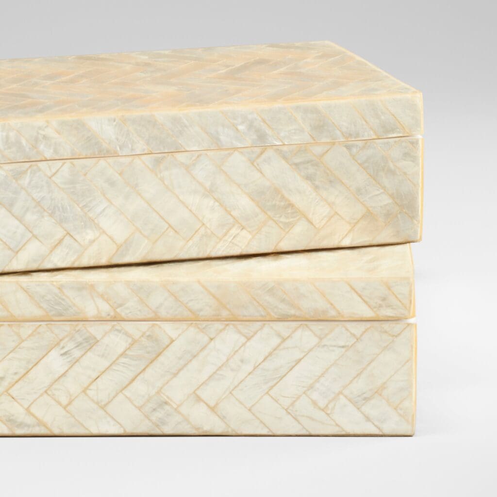 Cyan Design 11684 Triton Rectangle Jewelry Box - Small Pearl Finish | Perfect for Gift Giving, Jewelry Storage & Home Decor