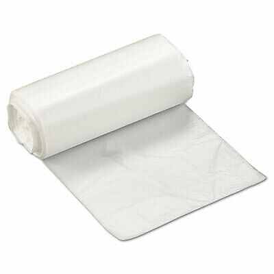 Premium High-Density Clear Can Liners Rolls - Heavy-Duty Trash Bags for Kitchen, Office & Commercial Use