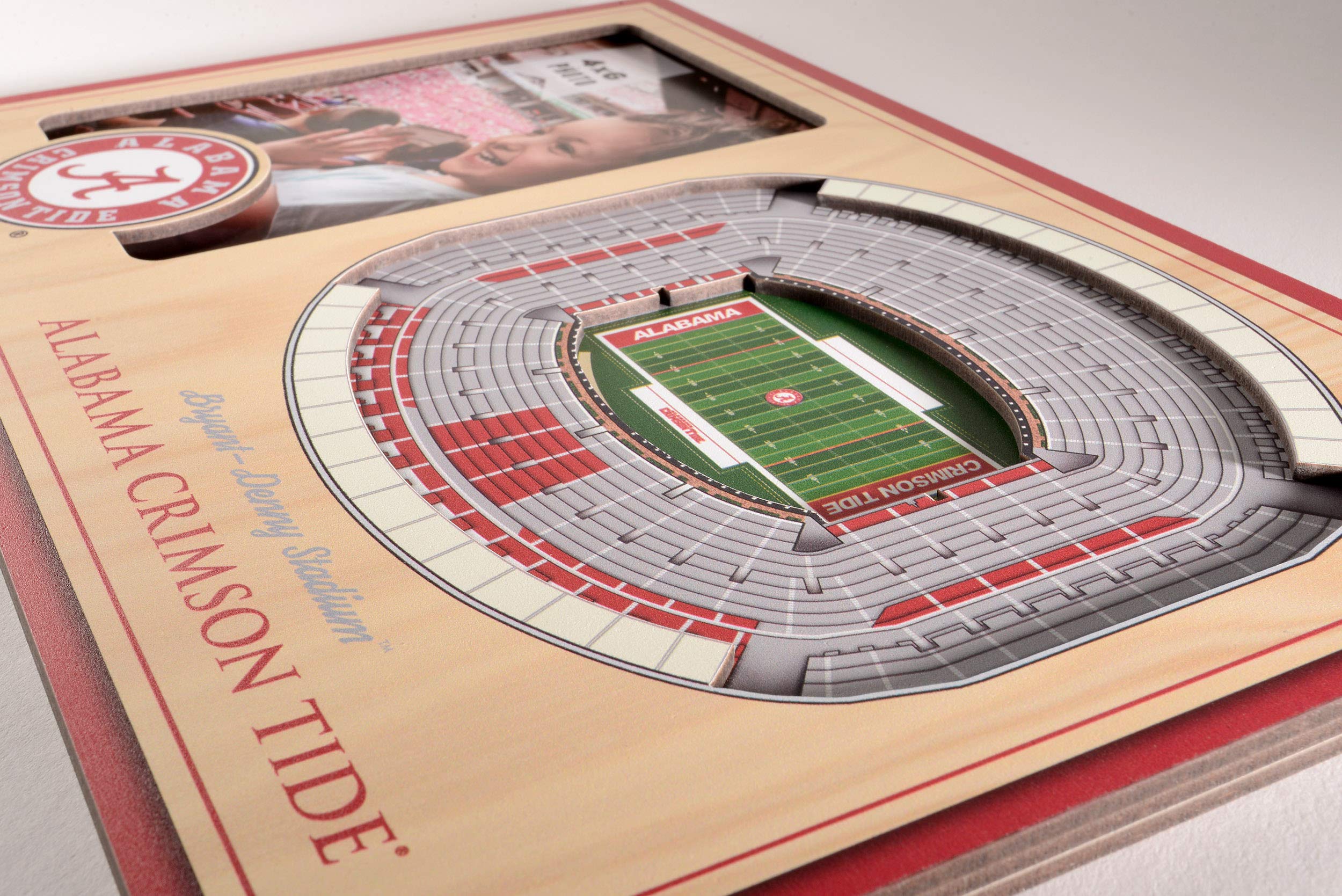 NCAA Unisex 3D StadiumView Picture Frame - Perfect for Sports Memorabilia, Fan Gifts & Home Decor