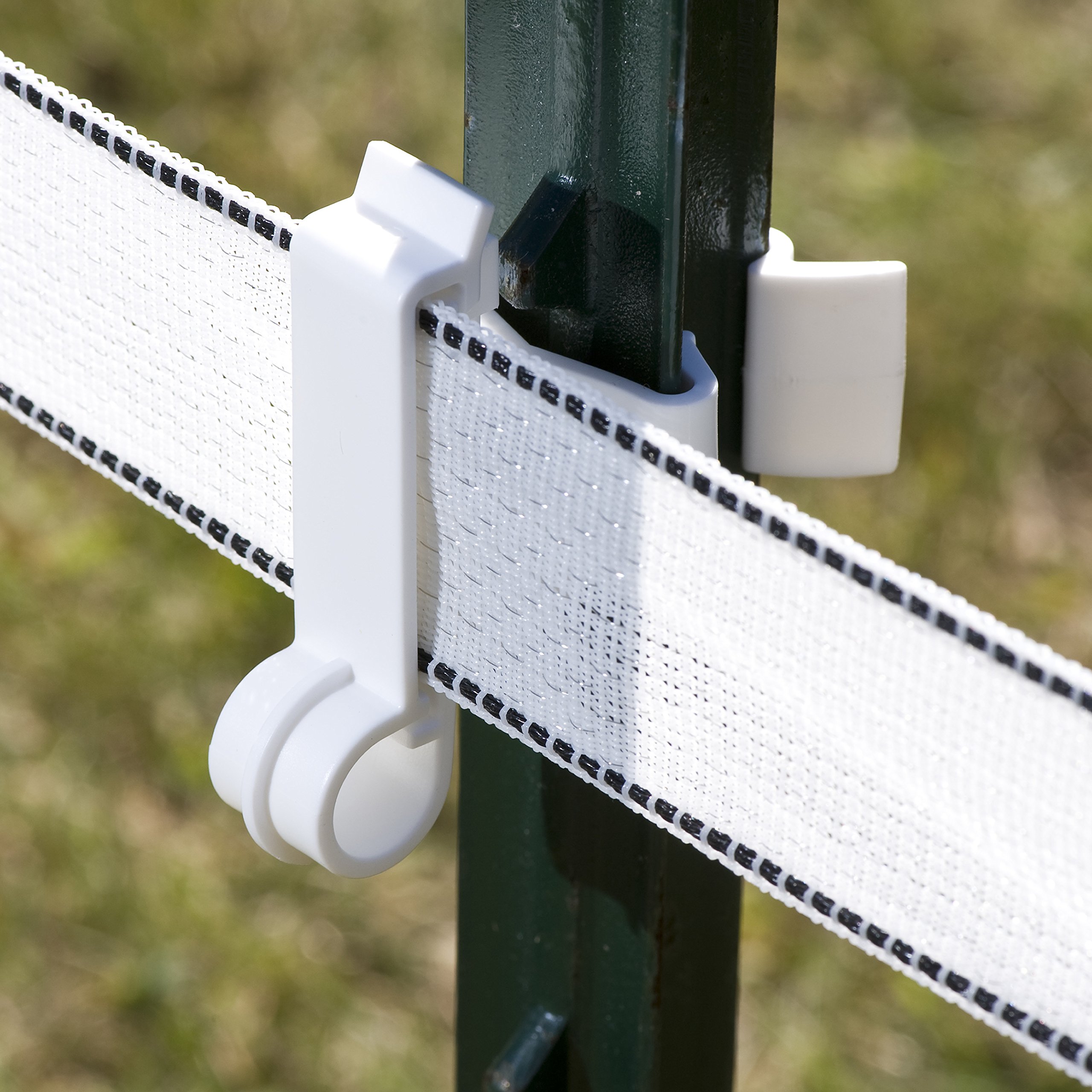 Zareba Systems ITTW-Z Poly Tape Insulators - 250 Pack | Durable Fence Insulators for Electric Tape Wire | Ideal for Farm, Ranch & Livestock Fencing