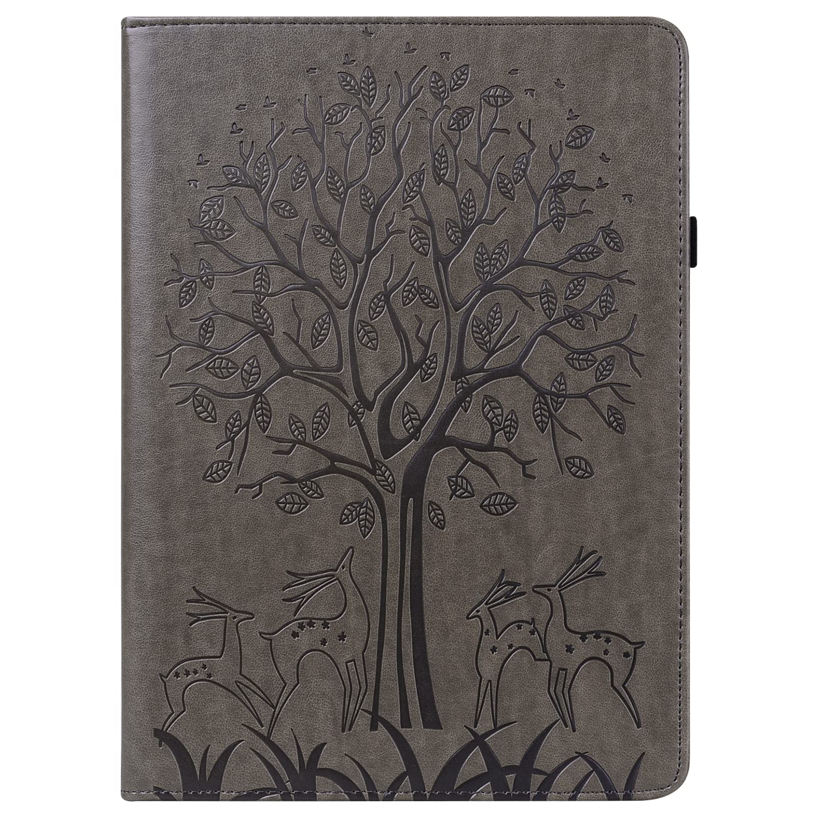 Lenovo Tab M9 Leather Tablet Case with Tree & Deer Embossed Design - Perfect for Home, Office, and Travel Use