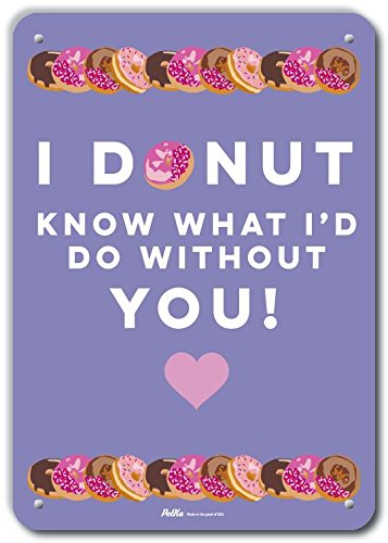 Valentine Donut Purple On White