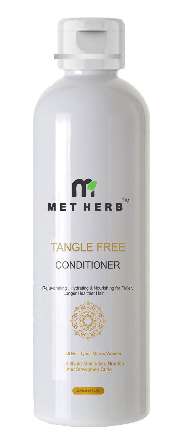 MET HERB Tangle Free Hair Conditioner - 200ml | Detangling & Hydrating for Smooth, Frizz-Free Hair | Perfect for Daily Use, Dry & Damaged Hair Care