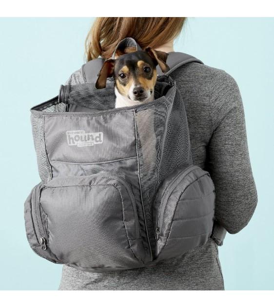 Outward Hound Pooch Pouch Dog Backpack - Grey | 25% OFF | Durable Pet Carrier for Hiking, Travel & Outdoor Adventures