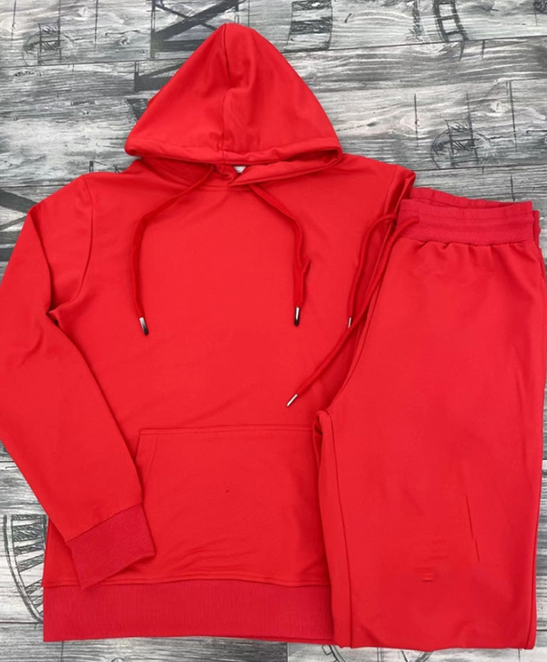 Men's Hooded Sweatshirt Two Piece Suit - Comfortable Cotton Blend Pullover & Jogger Set (XN2067) | Casual Loungewear, Streetwear & Athleisure Outfit for Everyday Wear