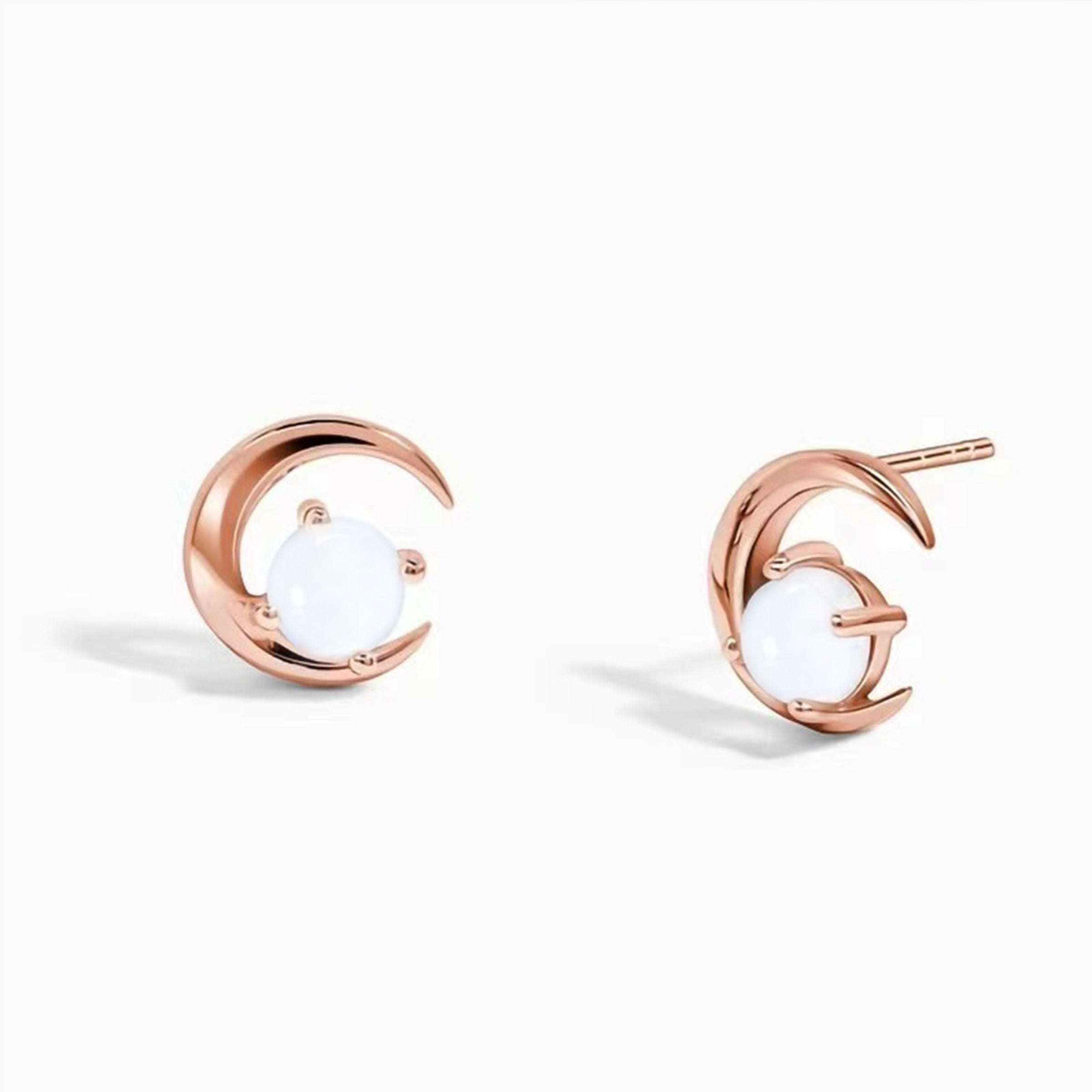 Moonlit Embrace Breastmilk Stud Earrings - Unique Memorial Jewelry for Moms, Breastfeeding Keepsake - Perfect for Mother's Day Gifts & Baby Shower Presents