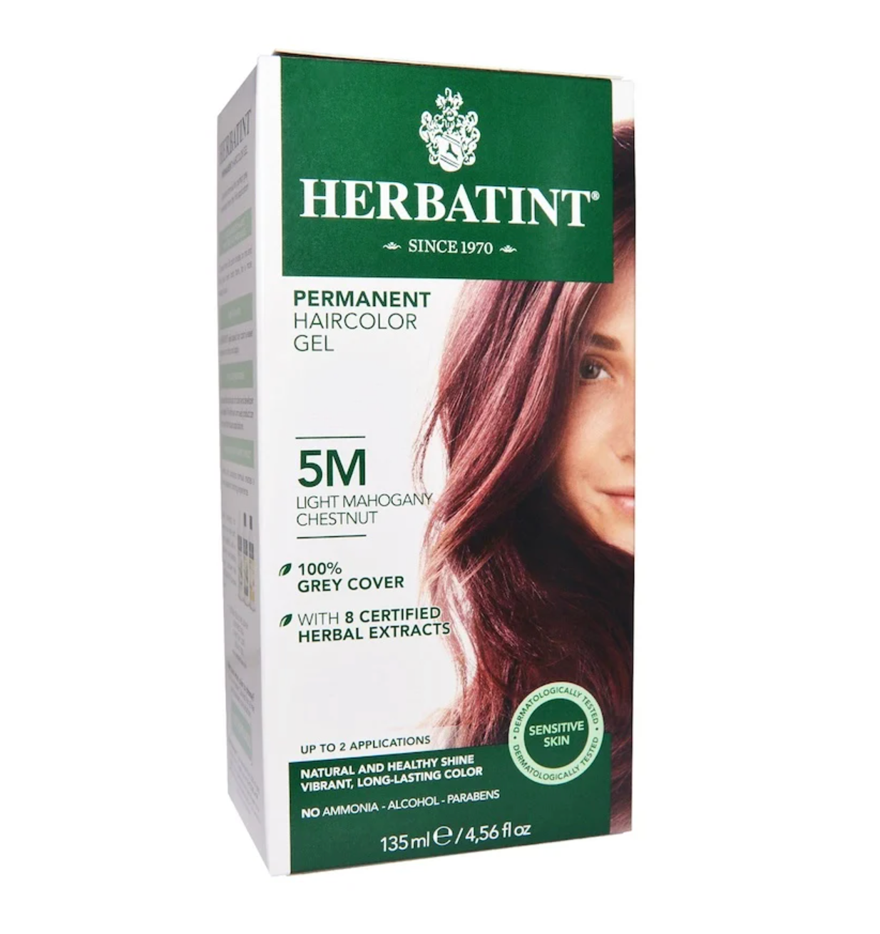 5M Lt Mahogany Chestnut Hair Color Gel - Long Lasting Natural-Looking Hair Dye for Men & Women - Perfect for Brunettes, Ombre & Balayage Styles