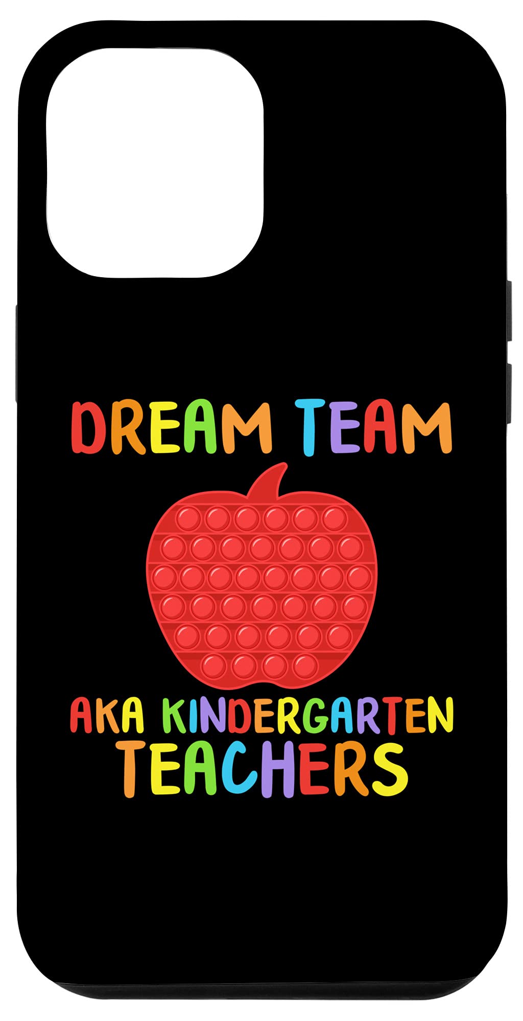 iPhone 12 Pro Max Case - Shockproof Slim Protective Cover for School & Work - Perfect for Teachers, Students & Kindergarten Fidget Toy Lovers
