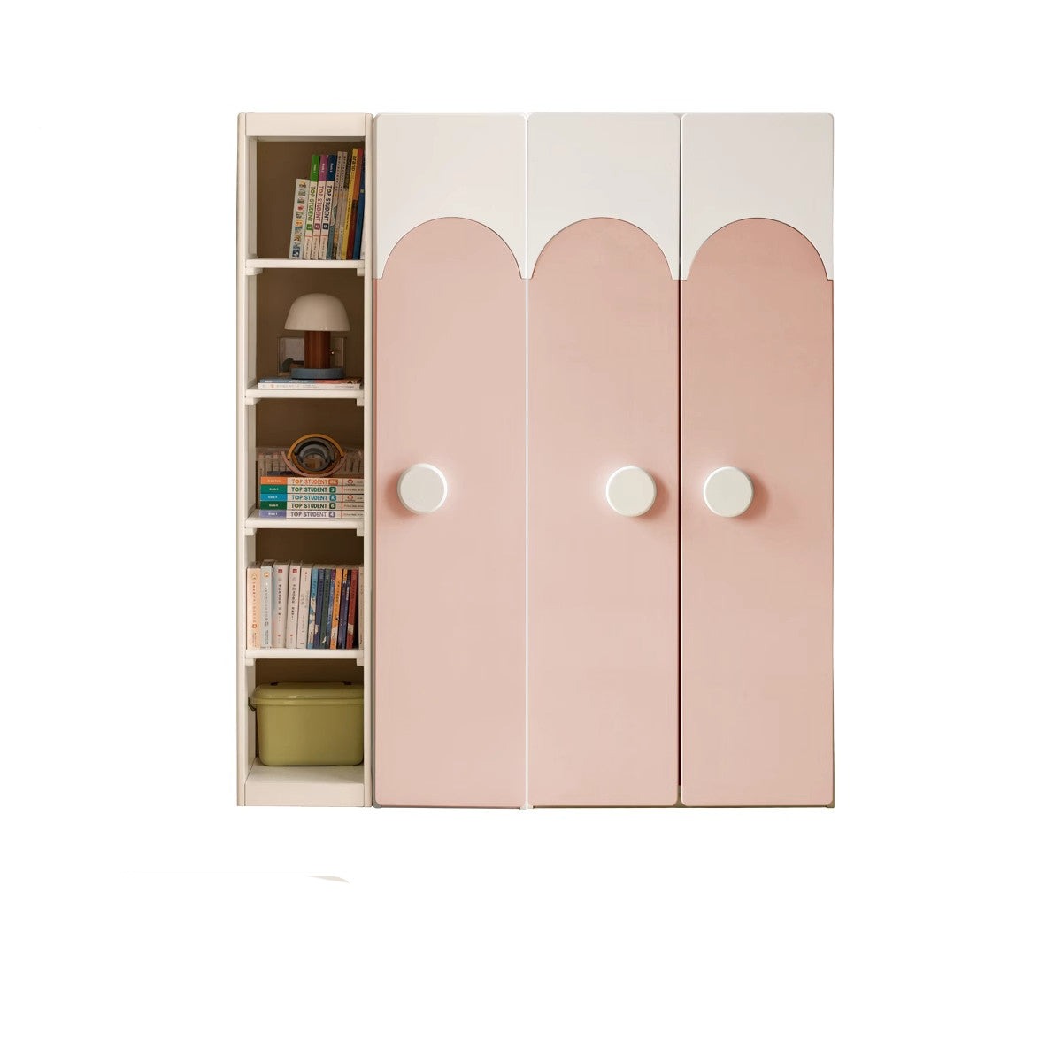 Pine Solid Wood Kids Wardrobe - Durable & Stylish Storage for Bedroom, Nursery, or Playroom - Perfect for Organizing Clothes, Toys & Accessories