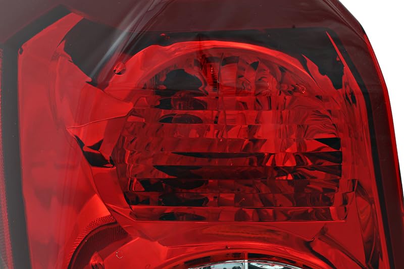 Dodge Caliber Tail Lights Lamps Set - Left & Right Pair for 2008 2009 2010 Models - Perfect for Replacement & Nighttime Driving Safety