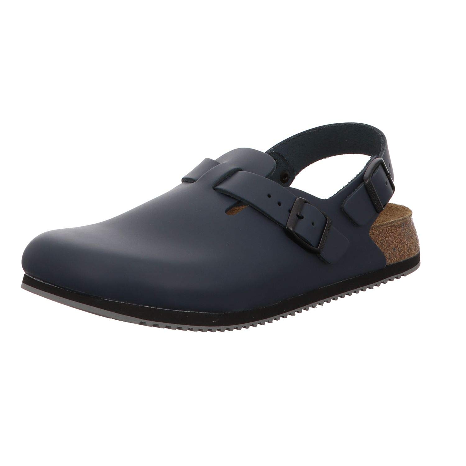 Original Birkenstock Tokyo Leather Sandals - Narrow Width, Blue, Size 44 EU (Men's) | Comfortable Footwear for Casual Wear, Office & Outdoor Activities