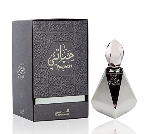 Haramain Hayati Unisex Concentrated Perfume Oil (Attar) 12ml (0.41oz) - Long Lasting Fragrance for Men & Women - Perfect for Daily Wear, Special Occasions & Gifts