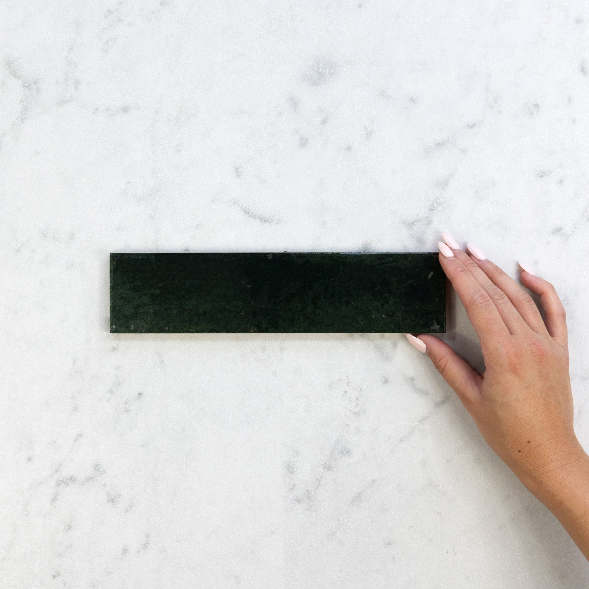 Zellige 10 Canvas Juniper Polished Moroccan Tile - Perfect for Kitchen Backsplash, Bathroom Walls & Home Decor