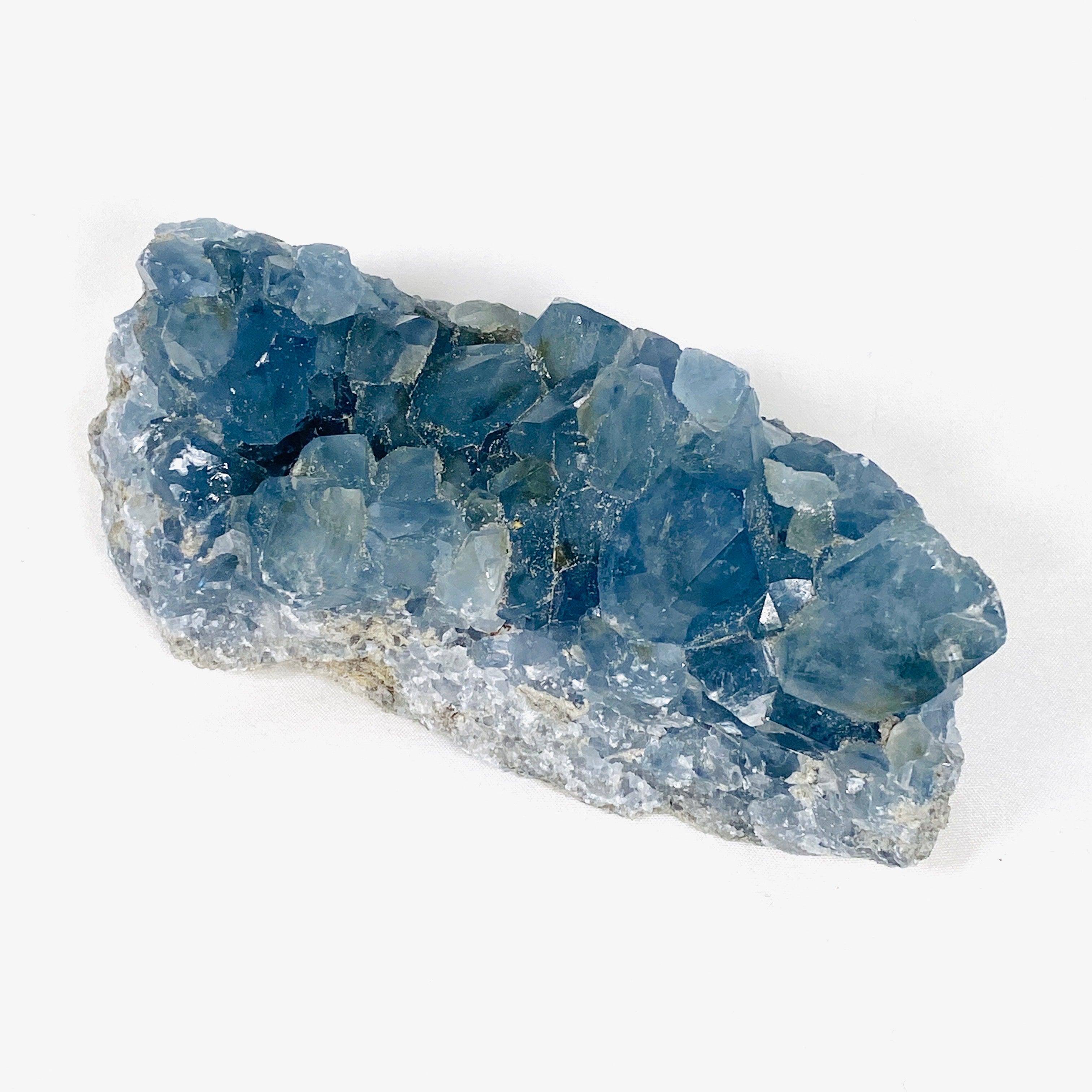 Natural Celestite Crystal Cluster - Healing Stone for Meditation, Stress Relief & Home Decor (CEL 02) | Perfect for Spiritual Healing, Yoga Spaces & Positive Energy