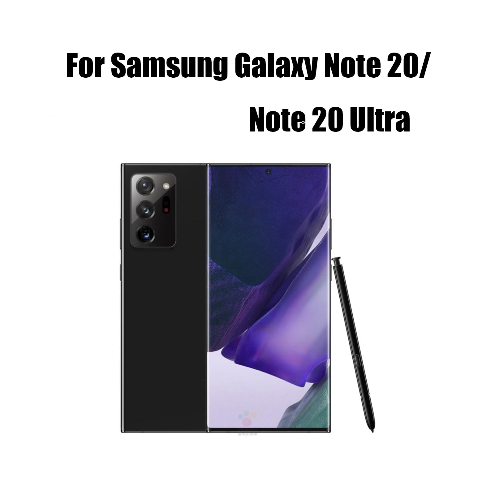 2 Pack Galaxy Note 20 Ultra Stylus Pen Replacement - Compatible with Samsung Galaxy Note 20/Note 20 Ultra 5G (Non-Bluetooth) | Precise Touch S Pen Alternative in Mystic Black | Perfect for Drawing, Note-Taking & Screen Navigation