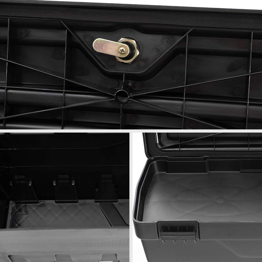 CHEDA Truck Bed Toolbox Storage for 2005-2020 Toyota Tacoma | Right Side Black Tool Box | Durable Cargo Organizer for Camping, Work & Off-Road Adventures