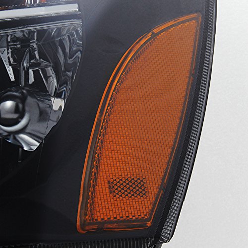 AKKON Replacement Black Smoke Headlights for Dodge Magnum - Driver & Passenger Side Headlamp Pair (OE Style) - Perfect for Night Driving & Car Customization