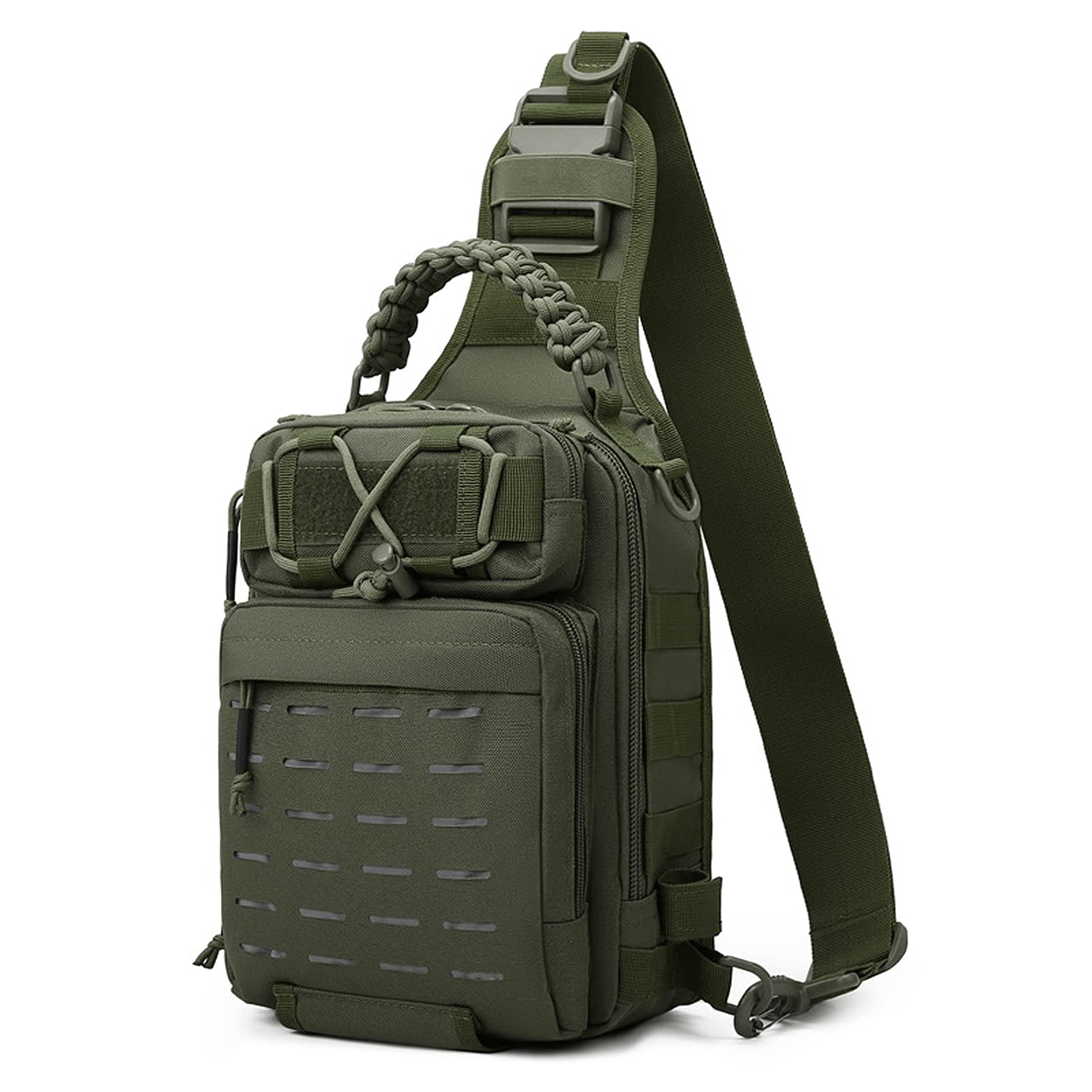 **Doorslay Fishing Sling Bag - Waterproof Tackle Storage Bag for Fishing Gear, Hiking, Hunting & Camping - Compact & Durable Outdoor Accessory for Anglers & Adventurers**