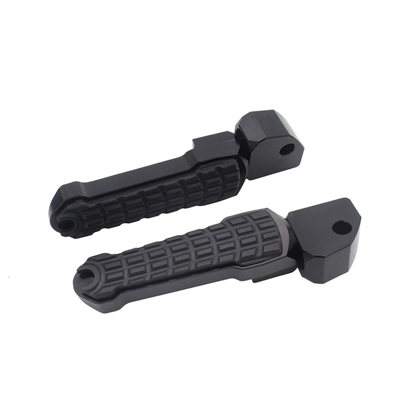 Yamaha MT09 FZ09 FJ09 Tracer 900 Motorcycle Foot Pegs - CNC Machined Rear Pedal Set (1 Pair Black) - Left & Right Foot Rests for Comfortable Riding - Perfect for Long Distance Touring and Daily Commutes