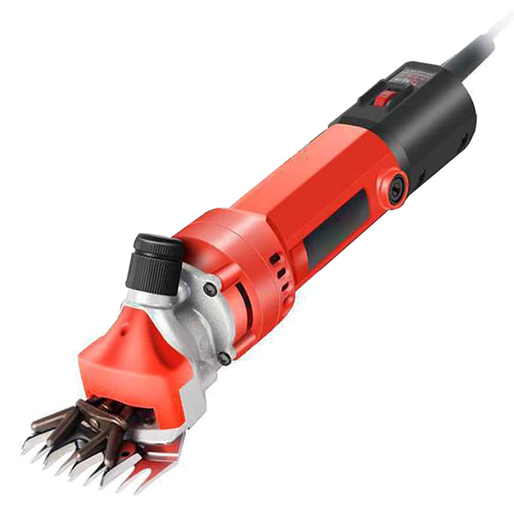 BJH 1000W Professional Electric Sheep Shears - 6-Speed Adjustable Livestock Clippers for Goats, Alpacas & Sheep | Heavy Duty Wool Trimming & Grooming Tool for Farms, Pet Care & Animal Husbandry | Perfect for Shearing, Fleece Harvesting & Veterinary Use