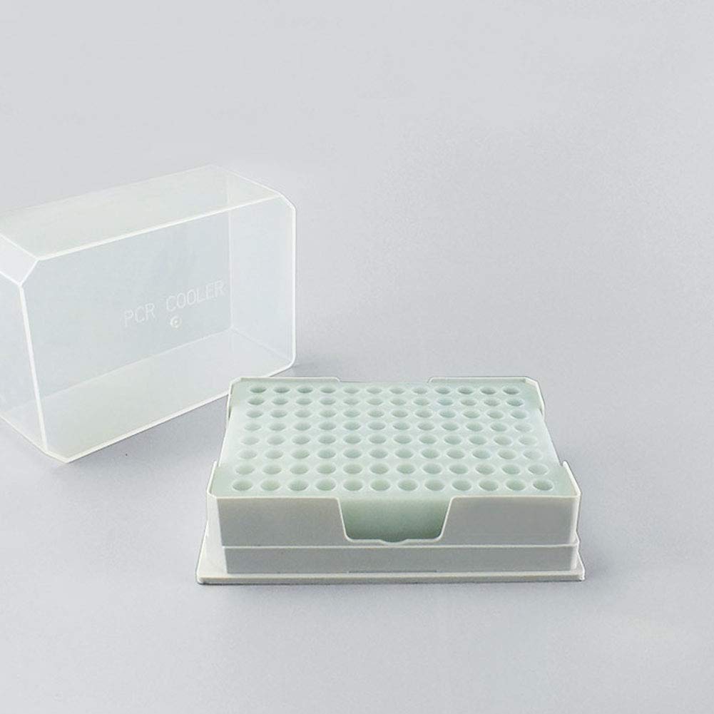 PCR Cooler Iceless Cold Pack for 0.2ml & 0.5ml Centrifuge Tubes & 96-Well PCR Plates - Maintains 4℃ Temperature for Lab Experiments & Sample Storage