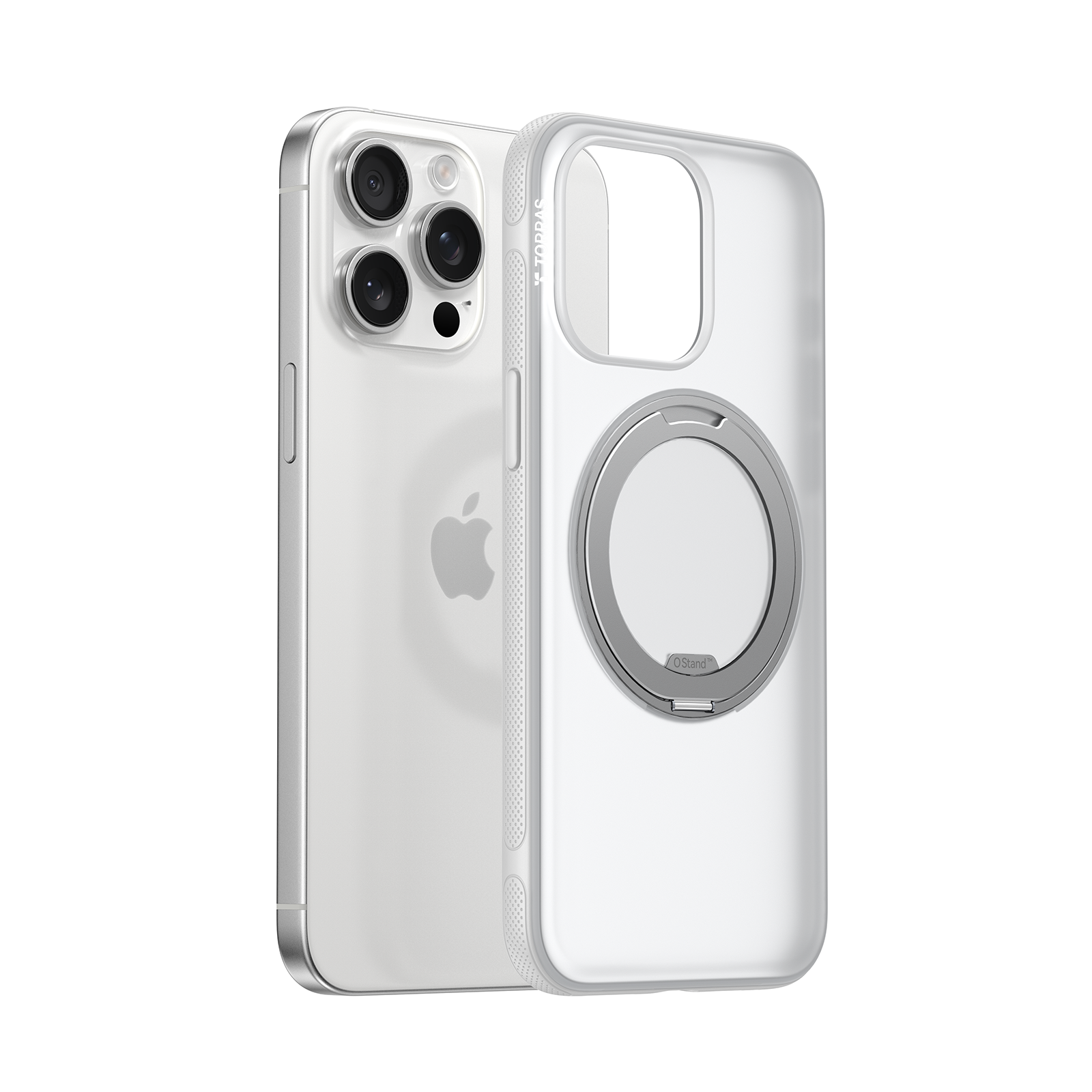 Ostand O3 Fitness iPhone 15 Pro Case - Shockproof & Slim Protective Cover with Grip for Workouts, Running & Outdoor Activities