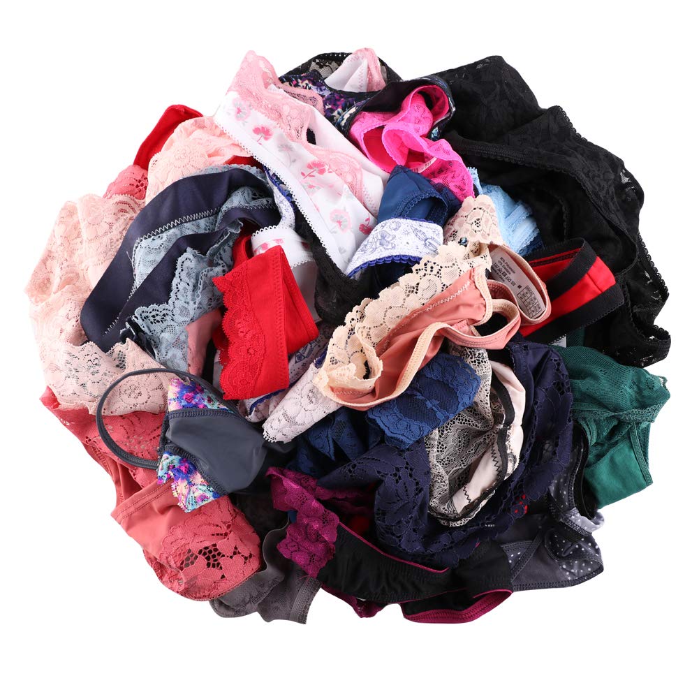 Sexy Women's Lace T-Back Tanga Bikini G-String Thong Underwear 10-Pack - Soft Comfortable Panty Set for Everyday Wear & Special Occasions