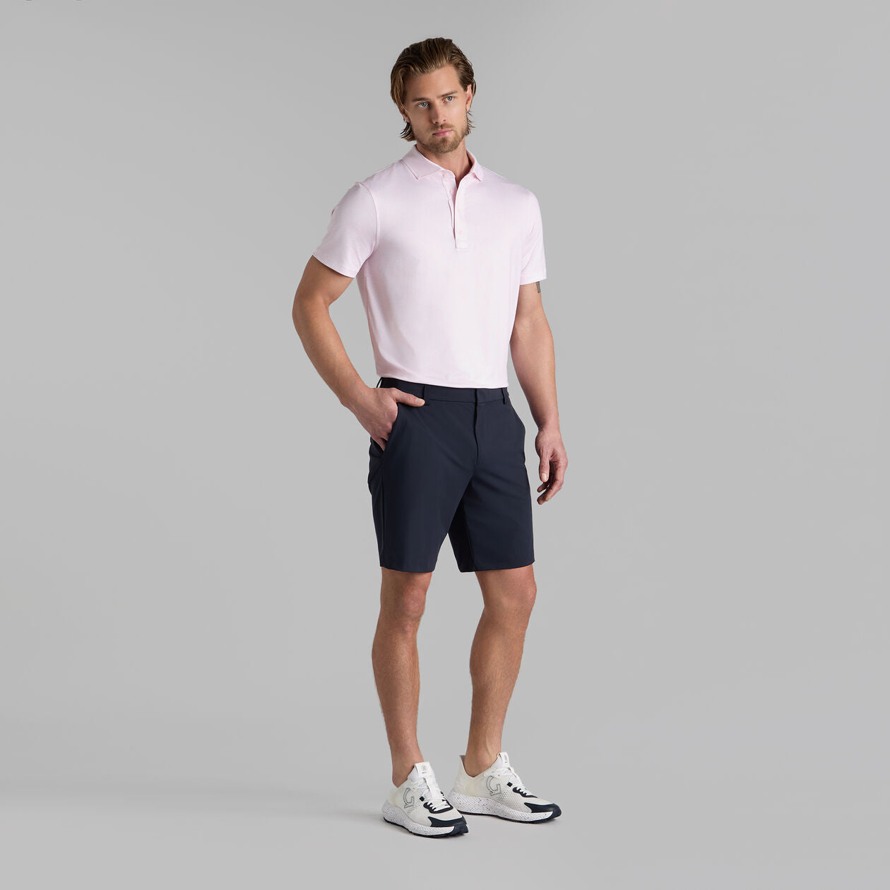 G/FORE Men's Everyday Solid Performance Shorts - Lightweight, Quick-Dry & Comfortable for Golf, Running & Casual Wear