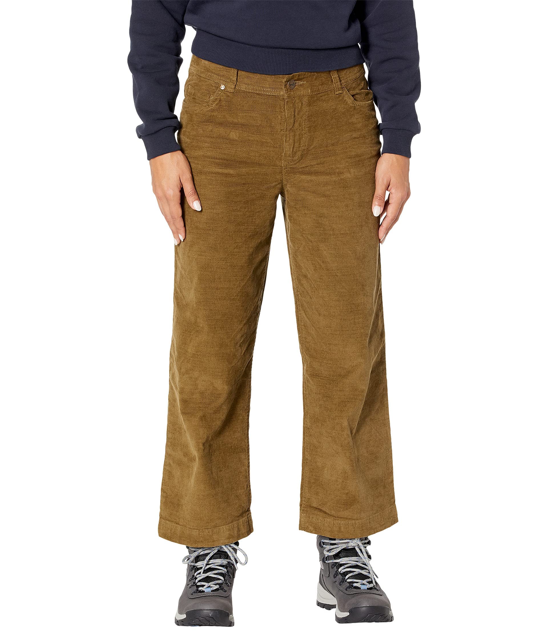 Toad & Co Karuna Cord Wide Leg Pants for Women - Comfortable Corduroy High Waist Trousers for Casual Wear, Office & Travel