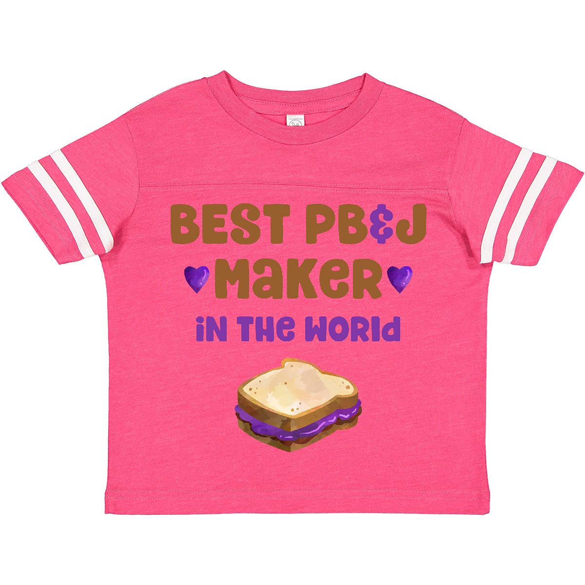 Inktastic World's Best PBJ Maker Toddler T-Shirt - Cute Graphic Tee for Kids, Funny Peanut Butter Jelly Sandwich Lover Outfit - Perfect for Playdates, Preschool & Family Fun Days