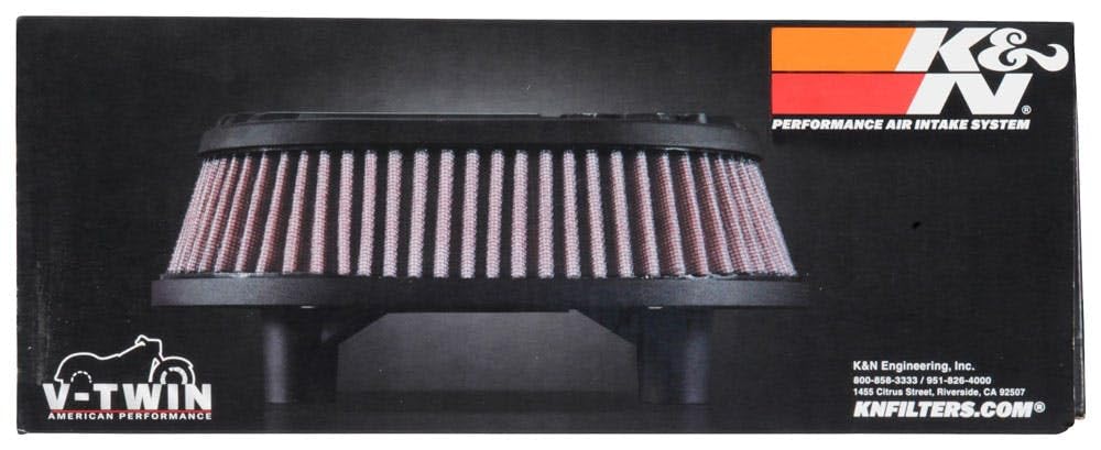 K&N RK-3952S High-Performance Air Intake System for Harley Davidson Motorcycles - 1 Pack - Improves Engine Power & Fuel Efficiency for Cruiser Bikes