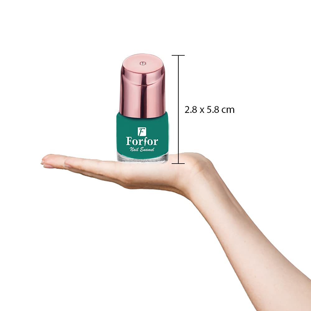FORFOR® Long-Lasting Matte Nail Polish - Aqua Green Vegan & Non-Toxic Formula | Perfect for Everyday Wear, Special Occasions & DIY Nail Art