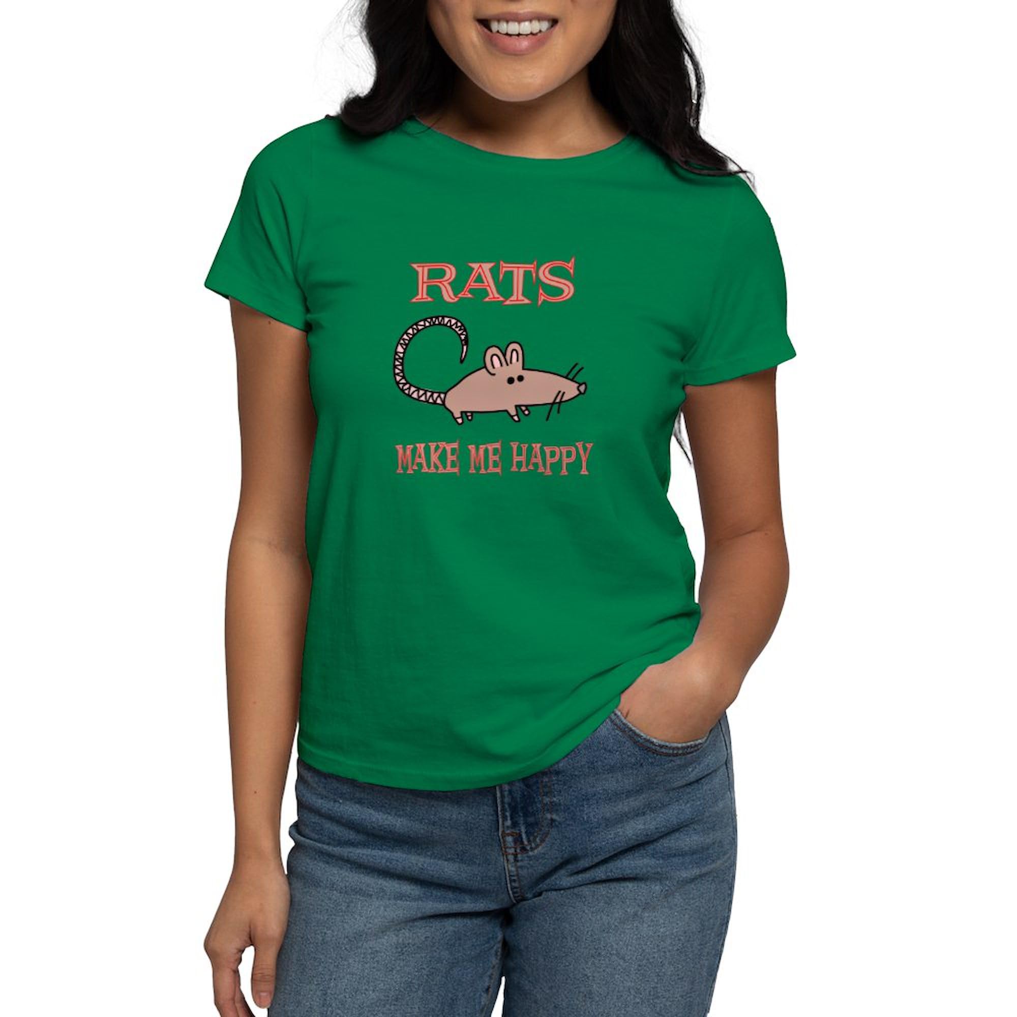 Rats Women's Dark Cotton T-Shirt - Funny Graphic Tee for Casual Wear & Unique Gifts | Perfect for Outings, Parties & Everyday Fashion