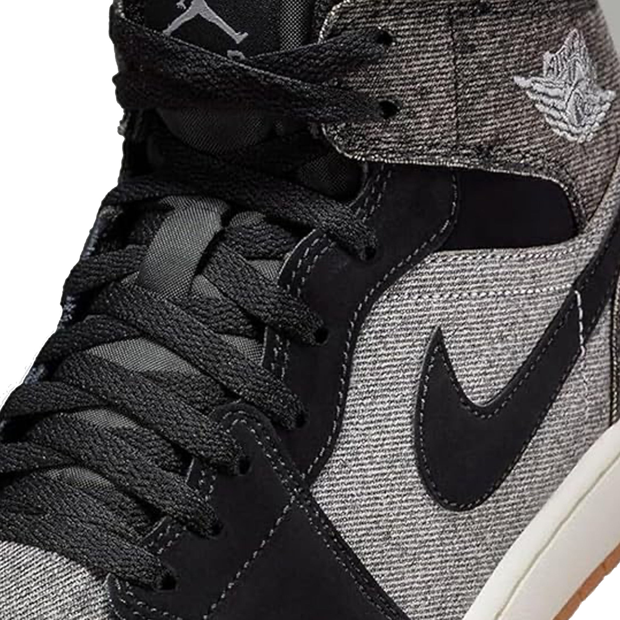 Air Jordan 1 Mid SE 'Black Denim' Men's Basketball Shoes - Retro Sneakers for Streetwear & Casual Outfits | Perfect for Urban Fashion & Everyday Wear
