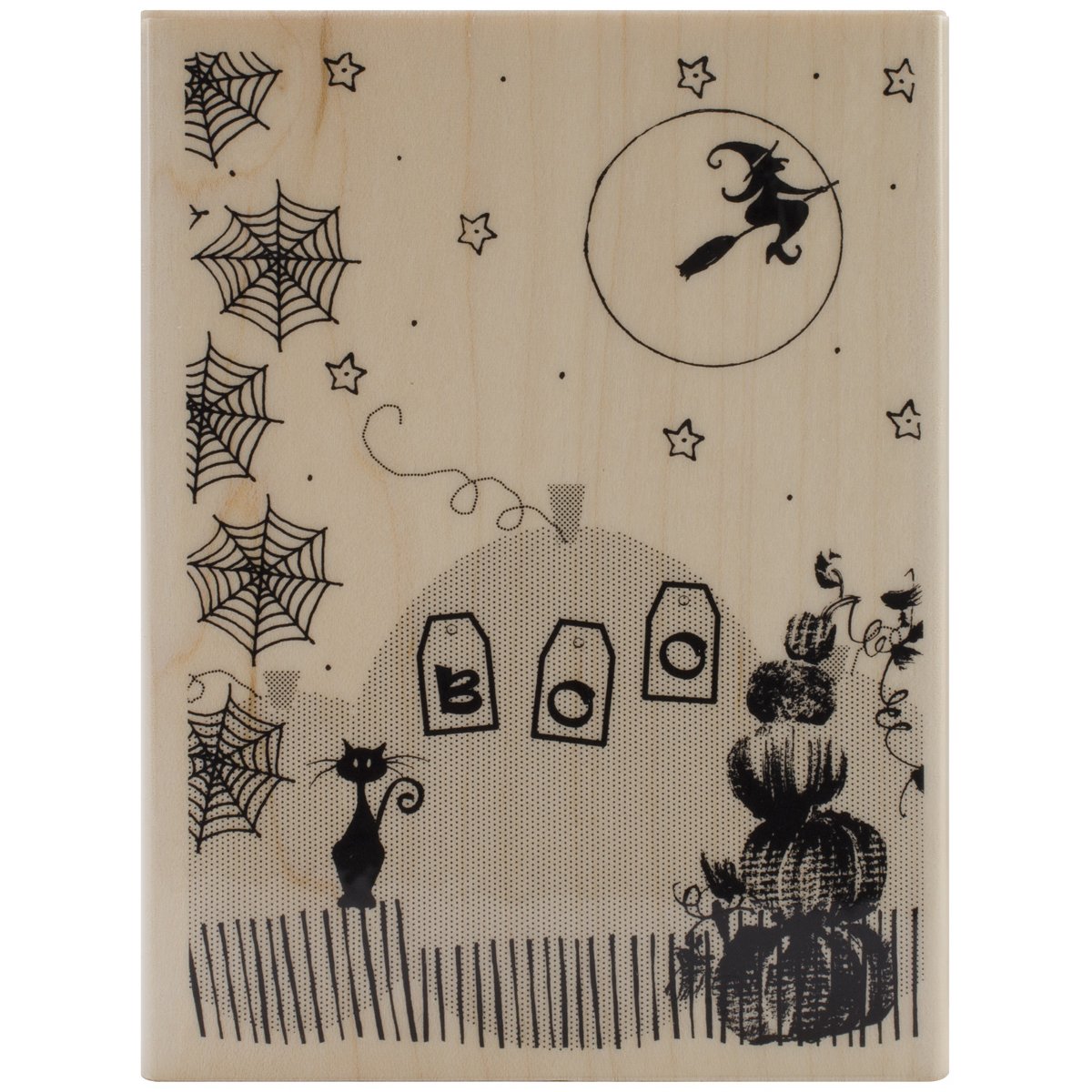 Penny Black Halloween Rubber Stamp 4.5x3.25