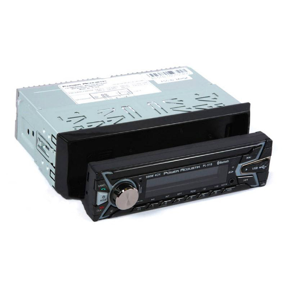Power Acoustik PCD 51B Single Din Car Stereo - In-Dash CD/MP3 Player with AM/FM Radio Receiver | Perfect for Upgrading Your Vehicle Audio System on Road Trips & Daily Commutes