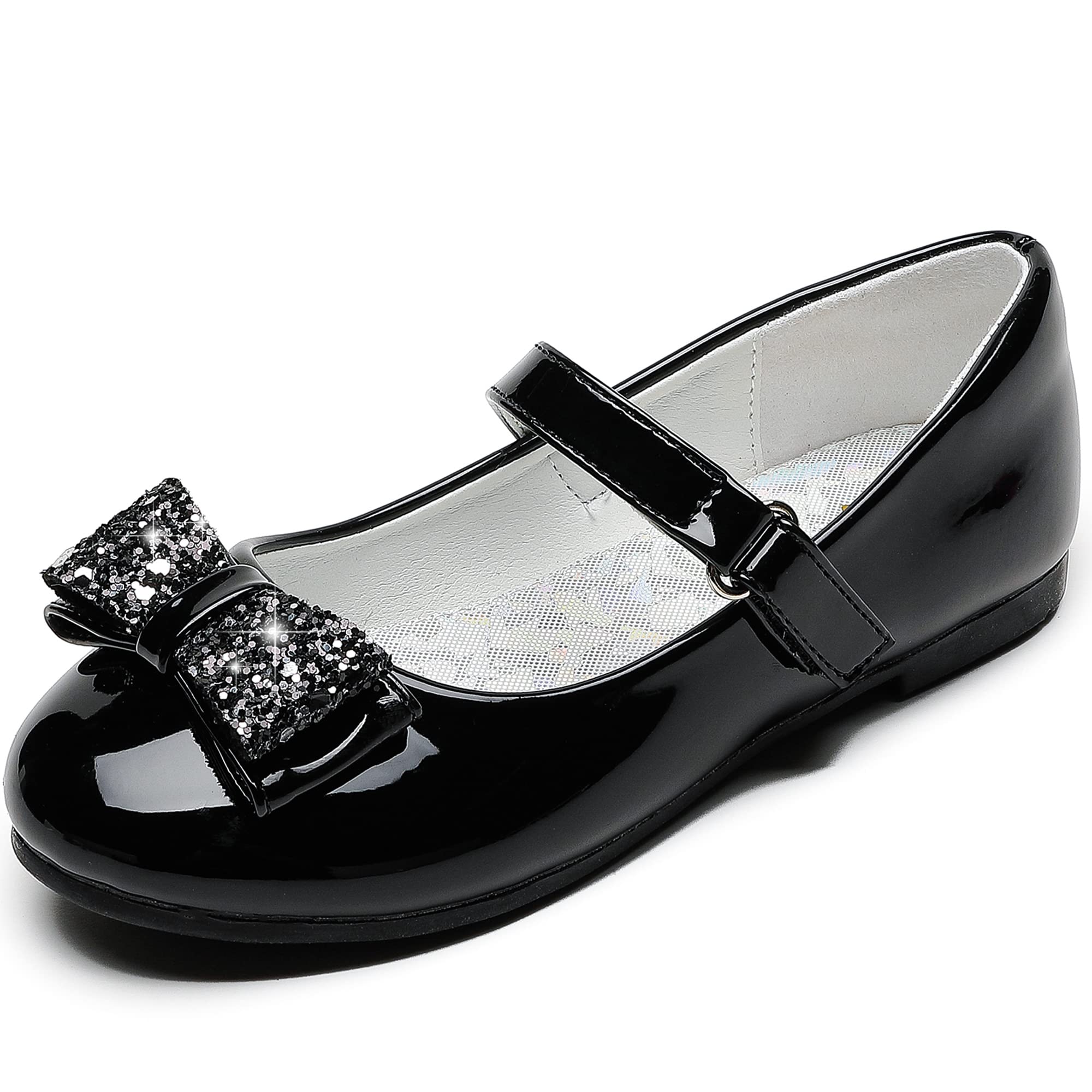 Parrosoo Girls Mary Jane Shoes - Ballet Flats for Toddler & Kids - School, Wedding, Party