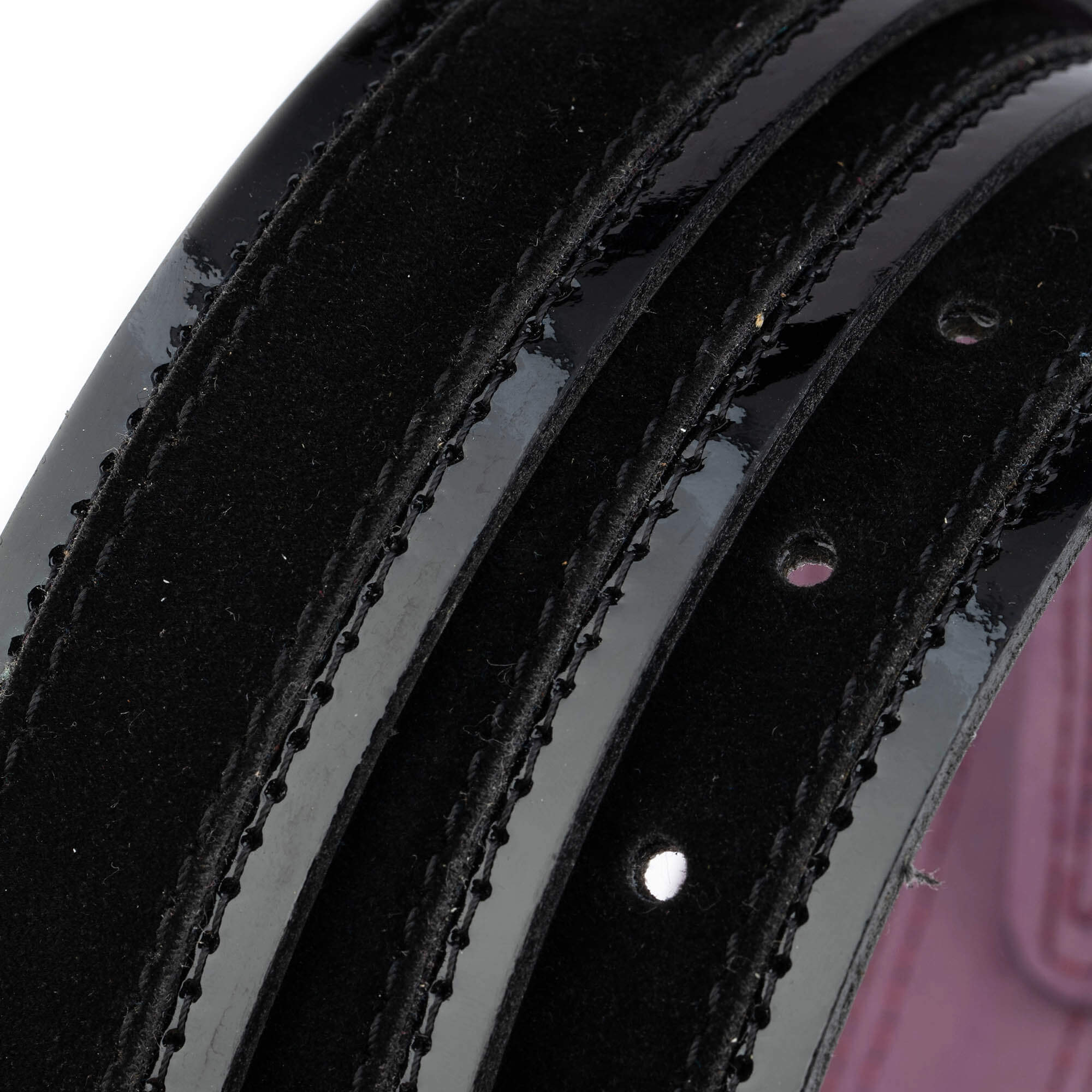 Premium Men's Luxury Belt - Black Suede & Patent Leather (3.5cm Width) - Perfect for Business, Formal Events & Everyday Wear