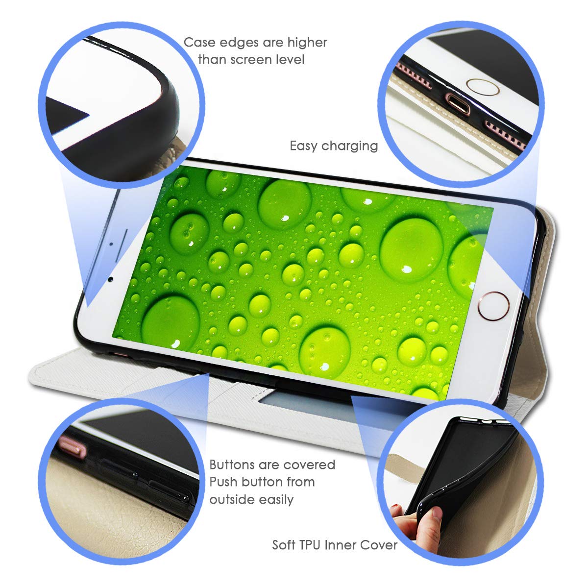 Premium Fancy Art Wallet Flip Phone Case Cover for iPhone 11 Pro Max - Green Dragonfly Design (Model A23001) | Slim Protective Case with Card Slots for Everyday Use & Travel