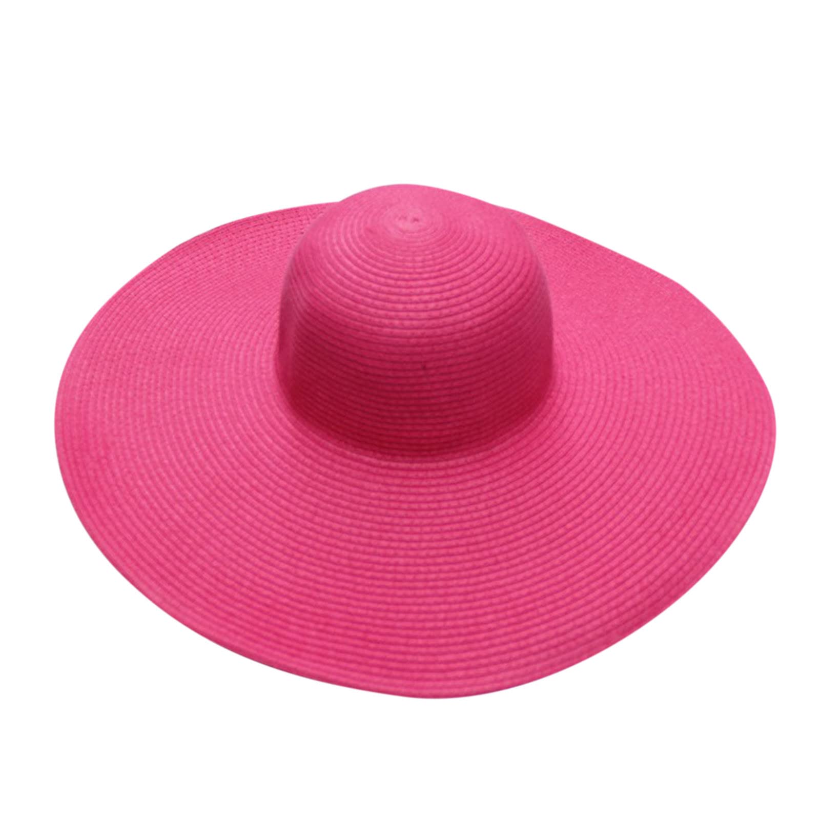 Women's Wide Brim Straw Beach Hat - Foldable Sun Hat for Women & Girls - UPF 50+ UV Protection - Perfect for Beach, Pool, Travel & Outdoor Activities