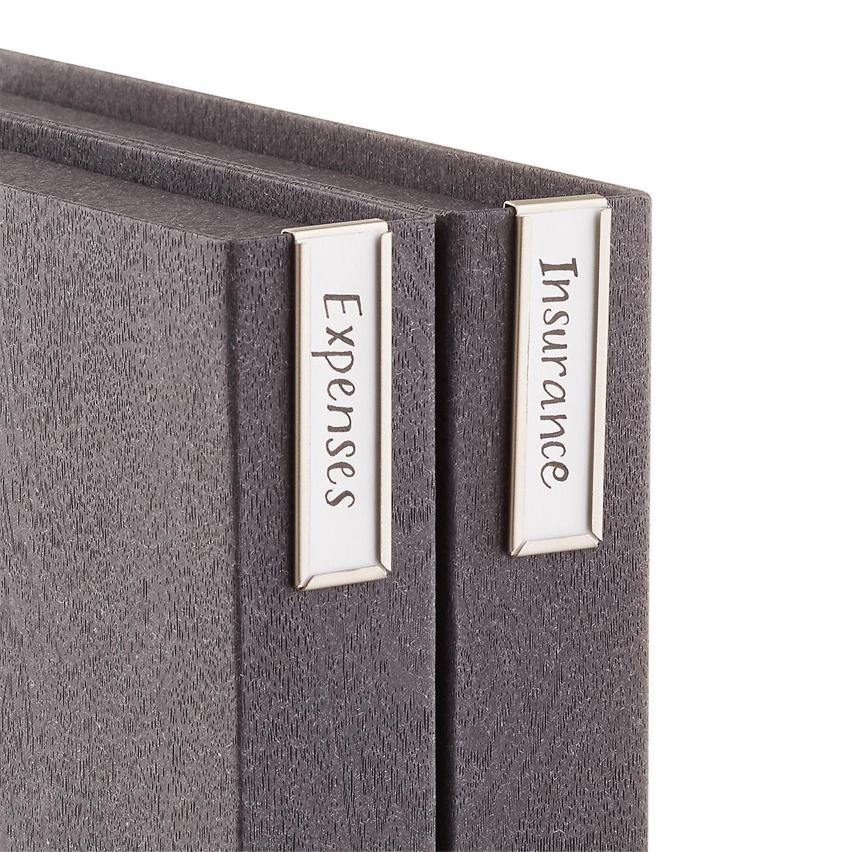 Bigso Label Holder - Pack of 4, Clear Plastic Sign Holder for Retail Shelves, Perfect for Price Tags & Product Labels in Stores