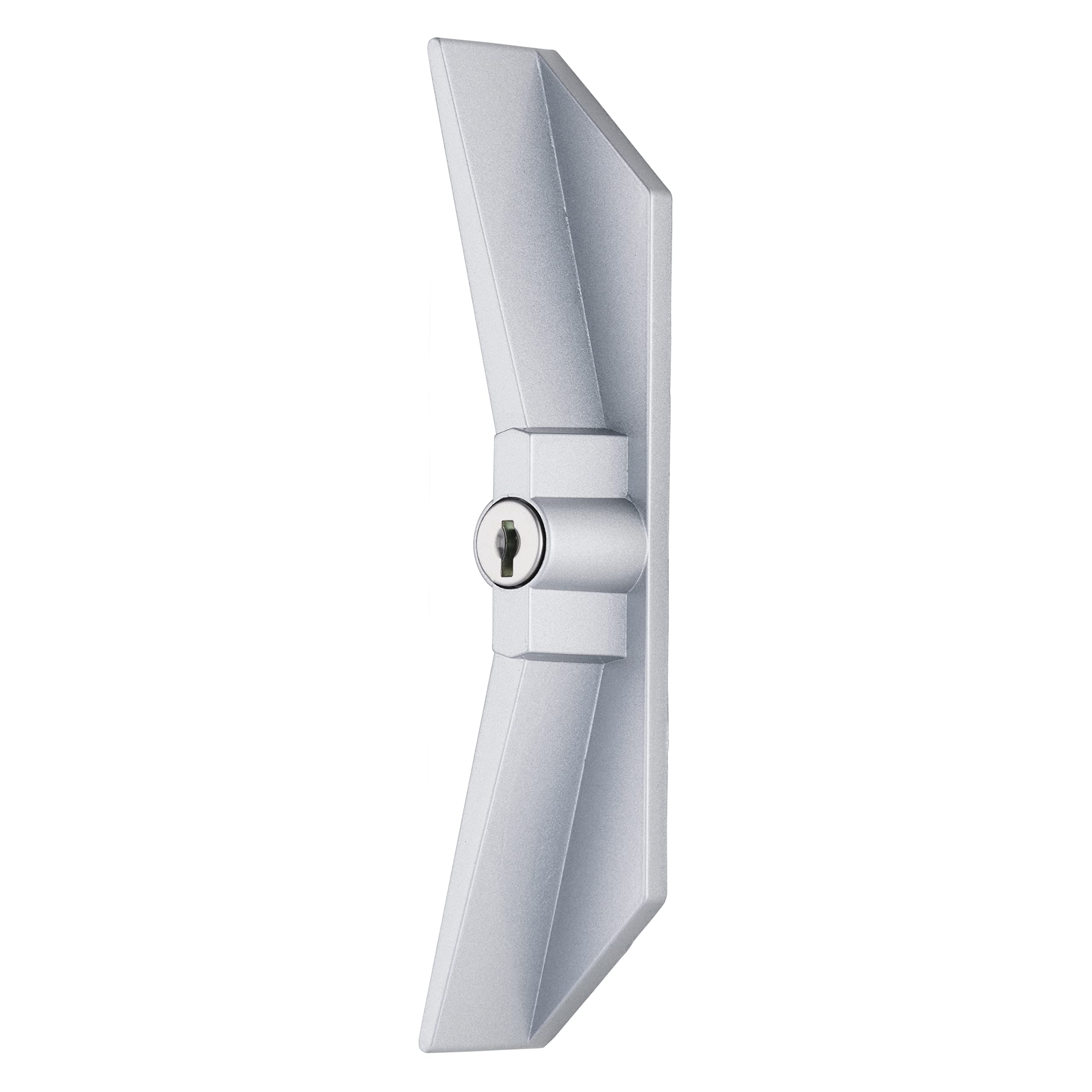 Wright Products Surface Mounted Keyed Sliding Patio Door Latch Set - Wood/Aluminum Grey Replacement Lock for Sliding Glass Doors | Secure Your Home & Enhance Patio Safety