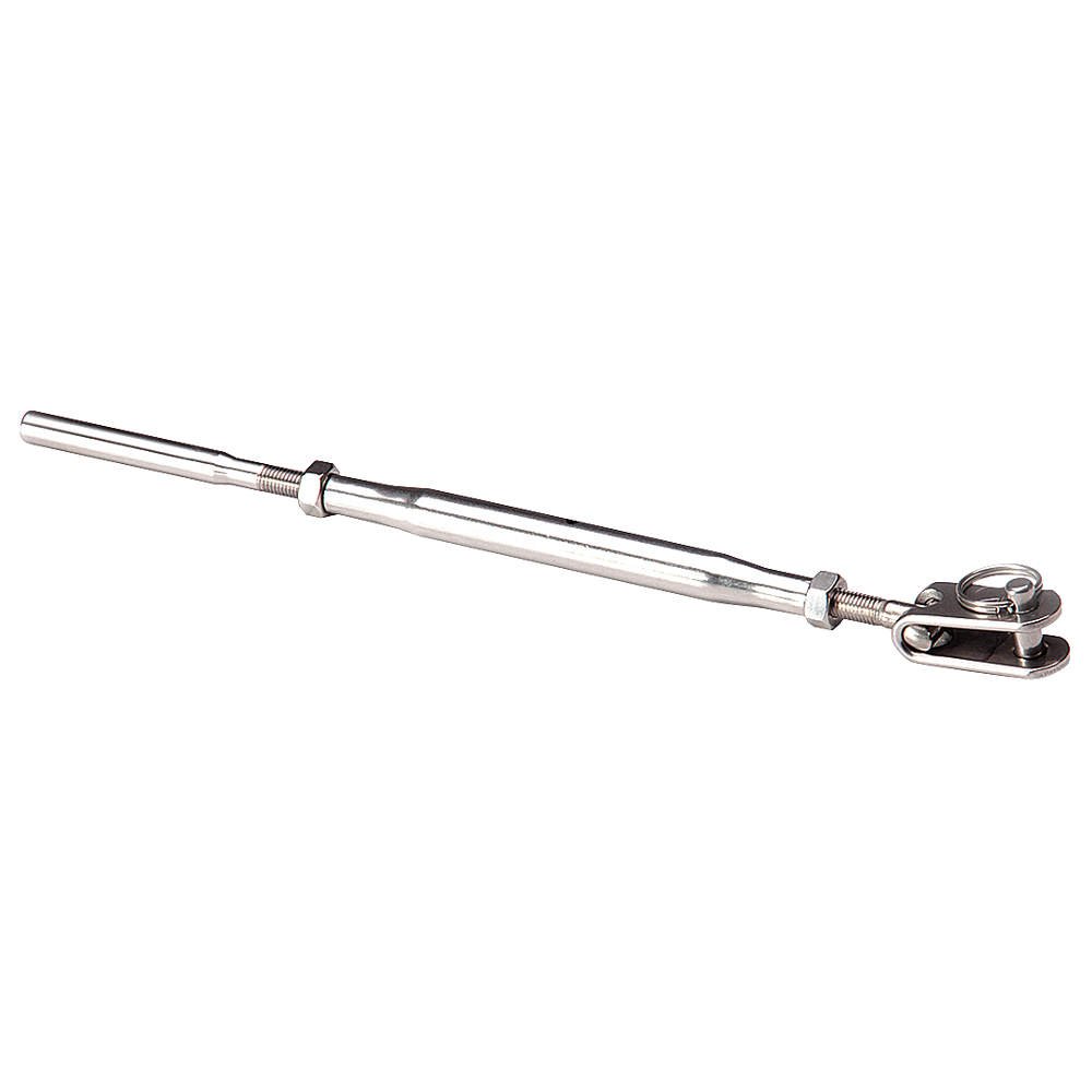 Stainless Steel Hand Crimp Turnbuckle with Jaw - 1000 lb Capacity for Rigging, Fencing & Marine Applications