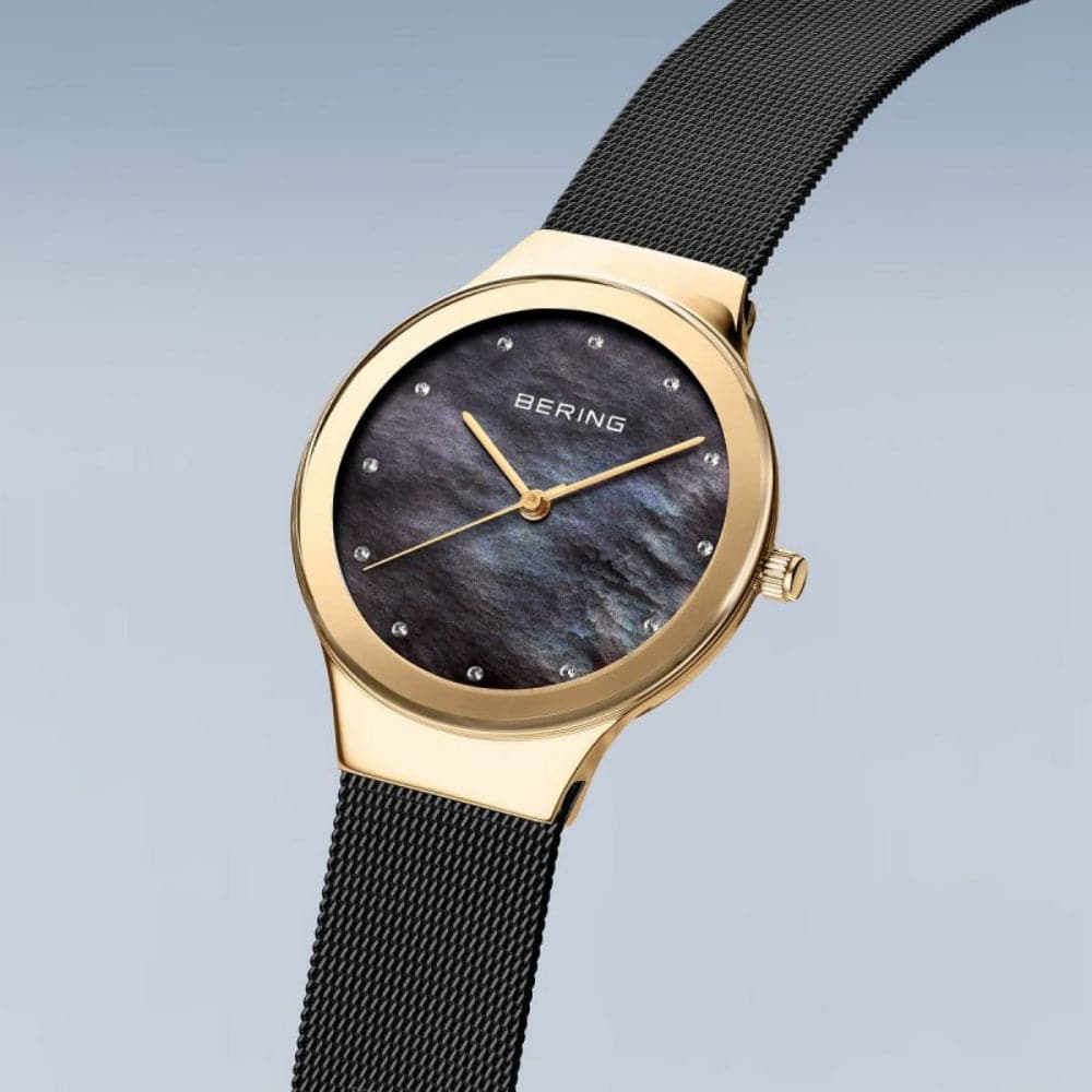 Bering Classic Women's Watch - Black Dial & Milanese Strap 12934-132 | Elegant Timepiece for Office, Party & Everyday Wear