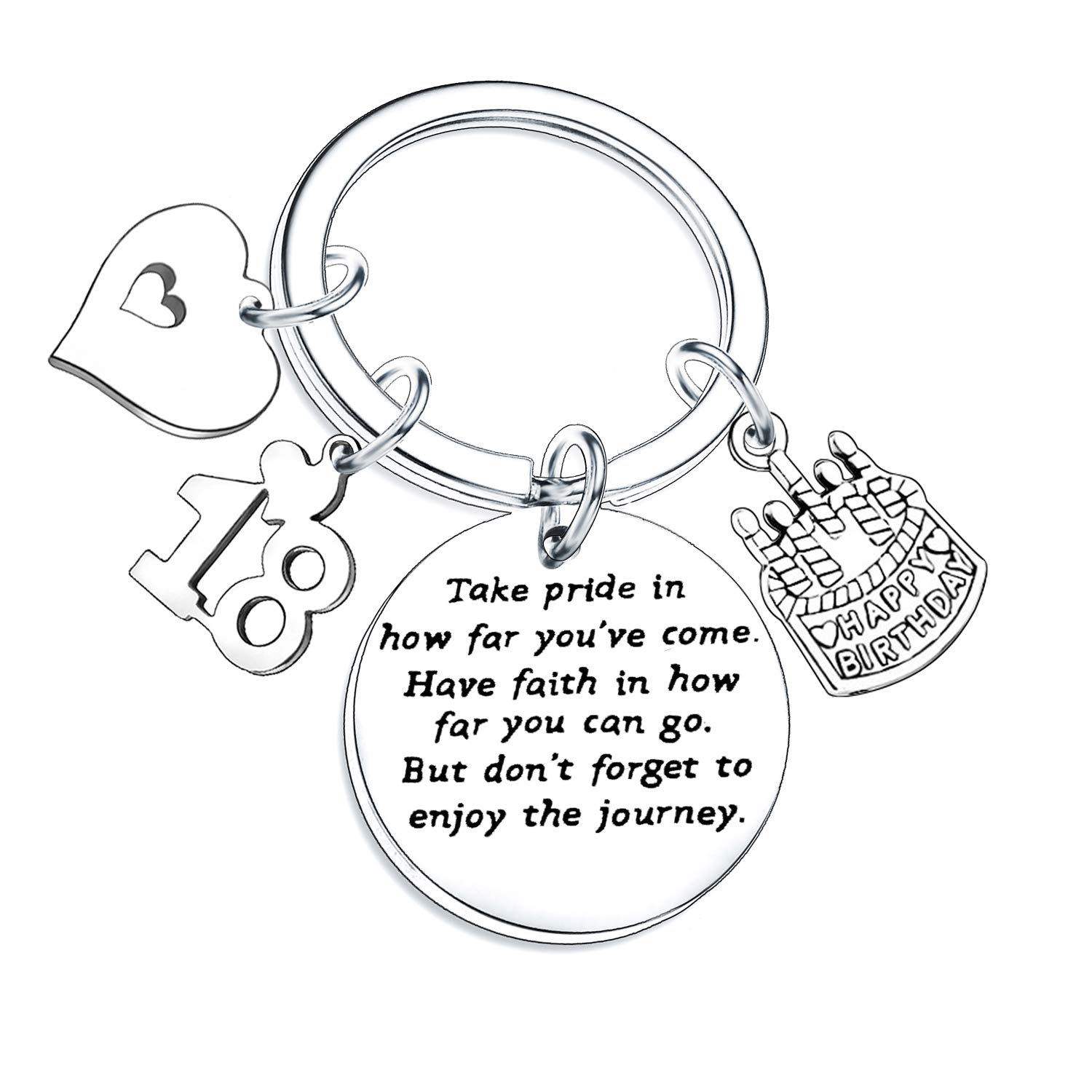 Personalized Birthday Keychain for Women & Men - Unique Friendship Gift for Happy Birthday - Perfect for Party Favors, Gifts & Keepsakes