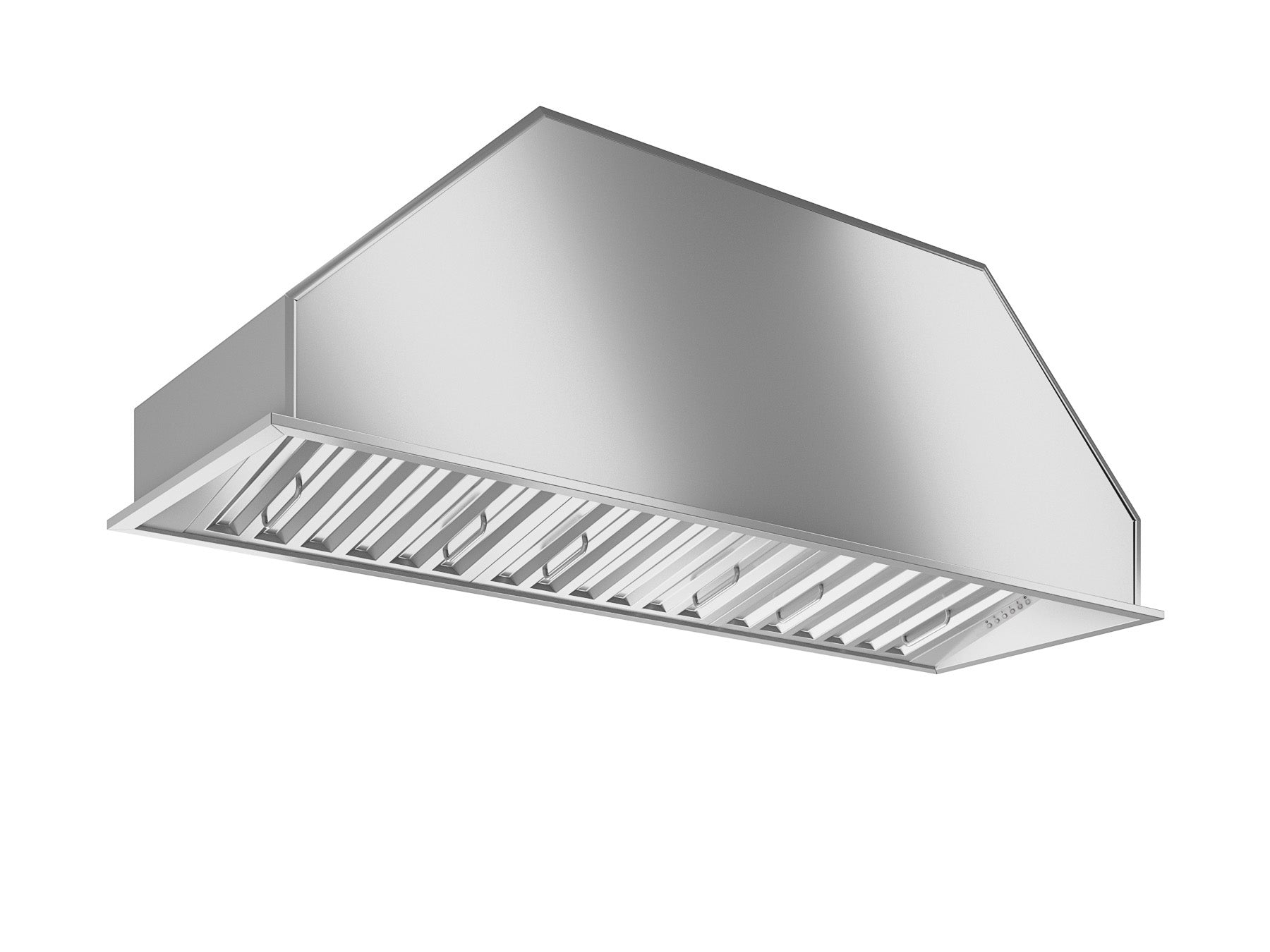 48 Inch Pro Insert Range Hood with LED Lights - Perfect for Modern Kitchens & Stainless Steel Appliances