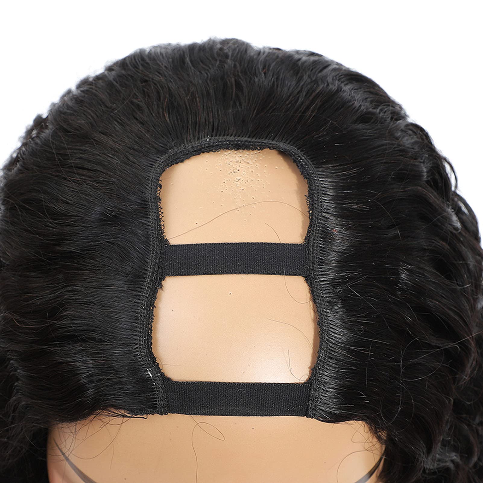 Peruvian Virgin Hair U Part Wig - 22 Inches Kinky Curly Human Hair Wig for Black Women | Natural Color | Perfect for Daily Wear, Parties & Special Occasions