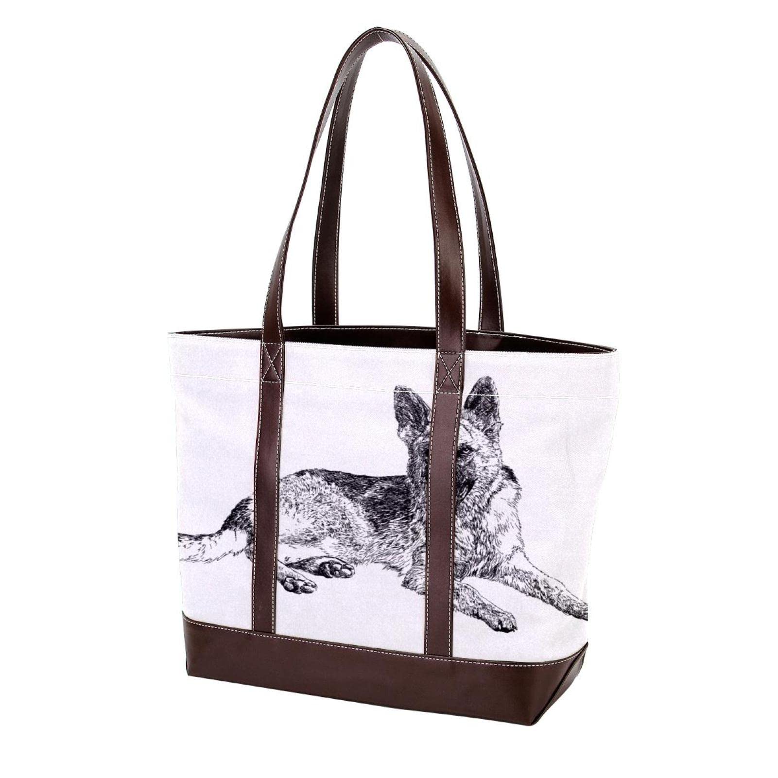 Christmas Holiday Tote Bags for Women - Large Leather & Canvas Shoulder Bags, Top Handle Satchel Purses - Perfect for Gift Giving, Holiday Shopping & Winter Travel Accessories