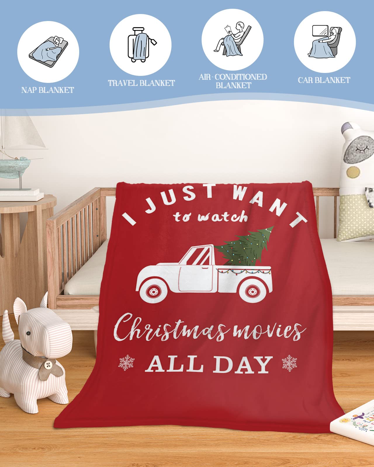 Soft Flannel Baby Blankets 30x40 Inches - Cozy Swaddle & Toddler Bed Blanket for Boys & Girls | Perfect for Christmas Movies, Travel & Nursery Essentials | Machine Washable Baby Gift for Newborns