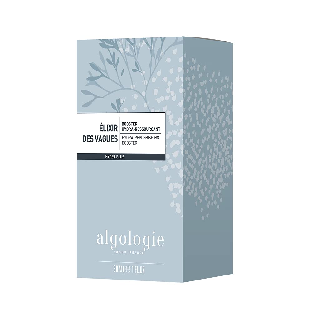 Algologie Elixir des Vagues Hydra Replenishing Booster 30ml (1oz) - Deep Hydrating Serum for Dry & Dehydrated Skin - Perfect for Daily Skincare Routine & Travel